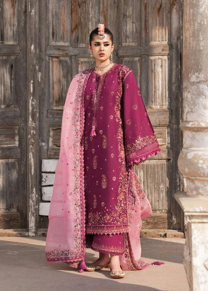 Hussain Rehar Luxury Lawn Embroidered Suit GULPOSH