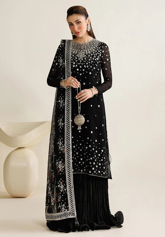 Jazmin Luxury Chiffon Embroidered 3Pc Unstitched Suit