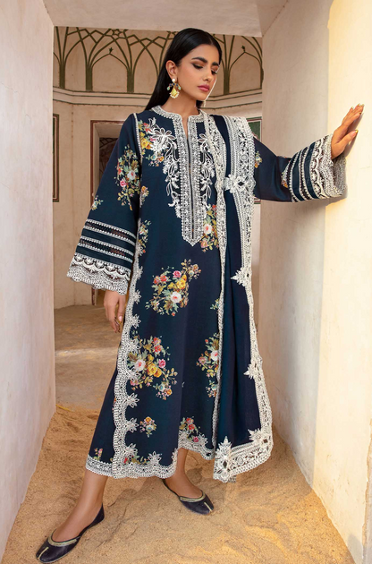 Crimson Luxury Lawn Embroidered Unstitched Suits Marori Tales - CRWP