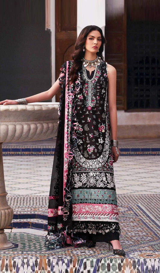 Republic WomensWear Reine Luxury Embroidered Lawn Unstitched 3Pc Suit D - Elia