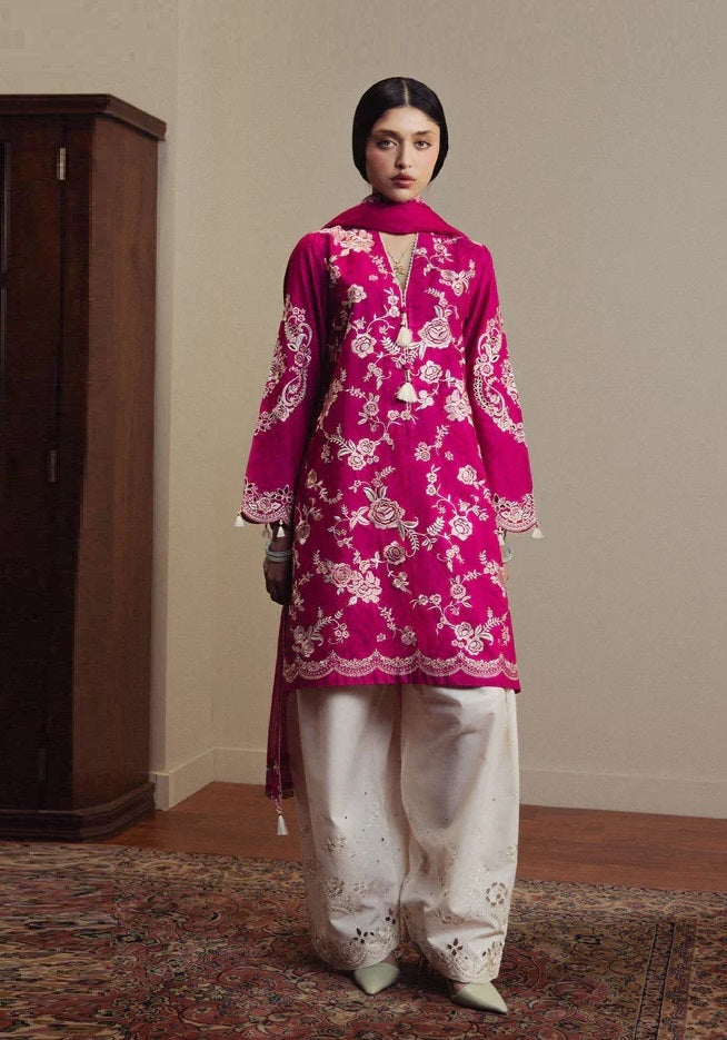 Zara Shahjahan Luxury Embroidered Lawn 3Pc Unstitched/Stitched Suit RAQSAA