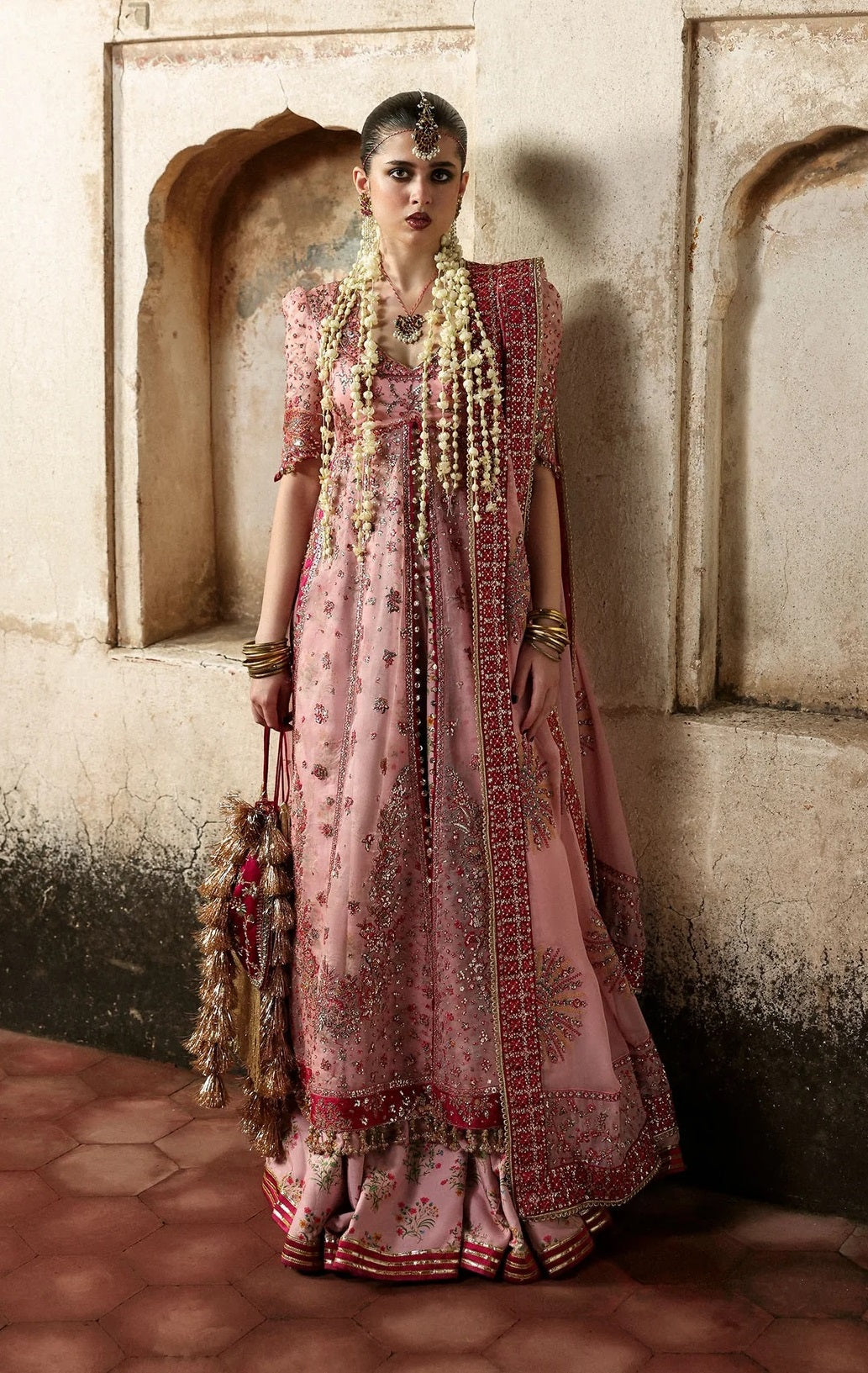 Hussain Rehar Luxury Organza Embroidered Unstitched 3PC Suit Roshanara