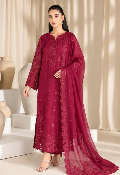 Azure Luxury Chiffon Embroidered Unstitched 3PC Suit