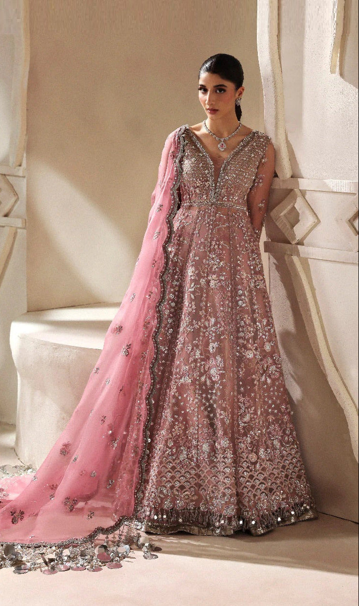 Republic Womenswear Luxury Organza Embroidered 3Pc Unstitched Suit Juliane