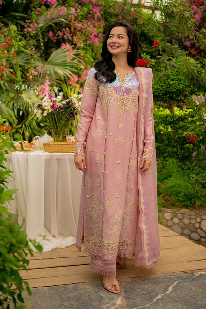 Rang Rasiya Luxury Embroidered Lawn 3Pc Unstitched Suit - Alayna