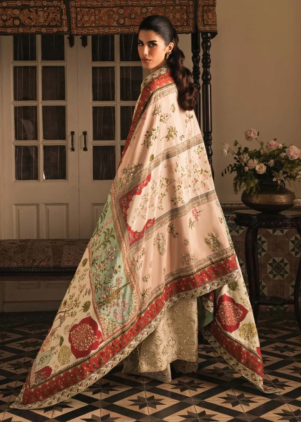 Saira Shakira Luxury Raw Silk Hand Emblishment - GILDED