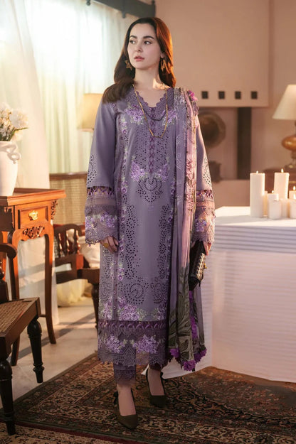 Jade X Hania Amir - Luxury Lawn Embroidered 3 Piece Unstitched - Intezar