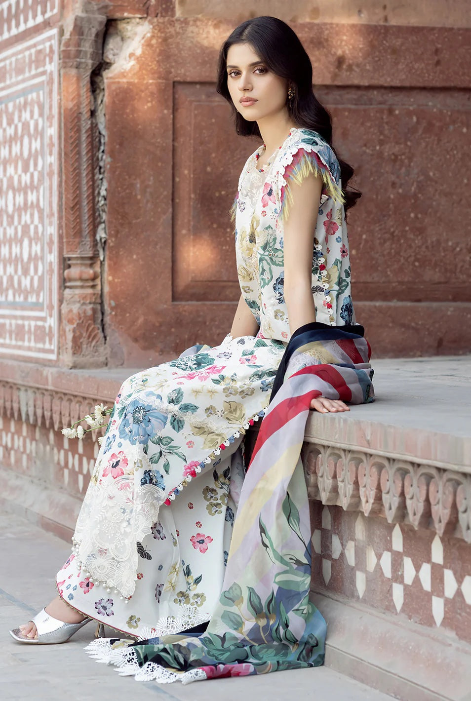 Bin Ilyas - Luxury Lawn Embroidered 3 Piece
