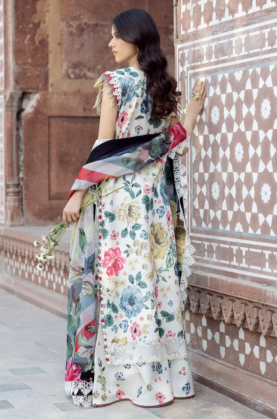 Bin Ilyas - Luxury Lawn Embroidered 3 Piece