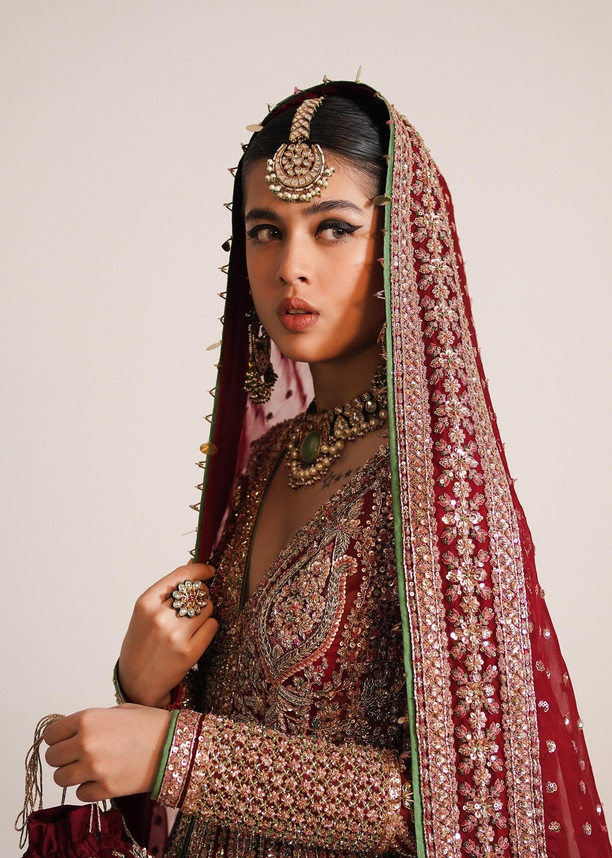 Hussain Rehar Organza Embroidered Luxury Wedding Collection