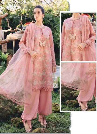 Maria B Luxury Embroidered Lawn 3Pc Unstitched Suit