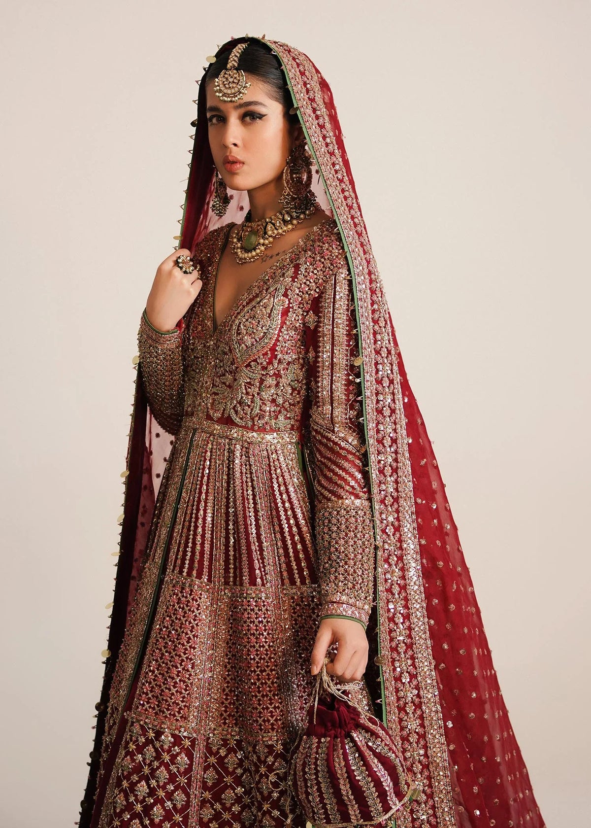 Hussain Rehar Organza Embroidered Luxury Wedding Collection