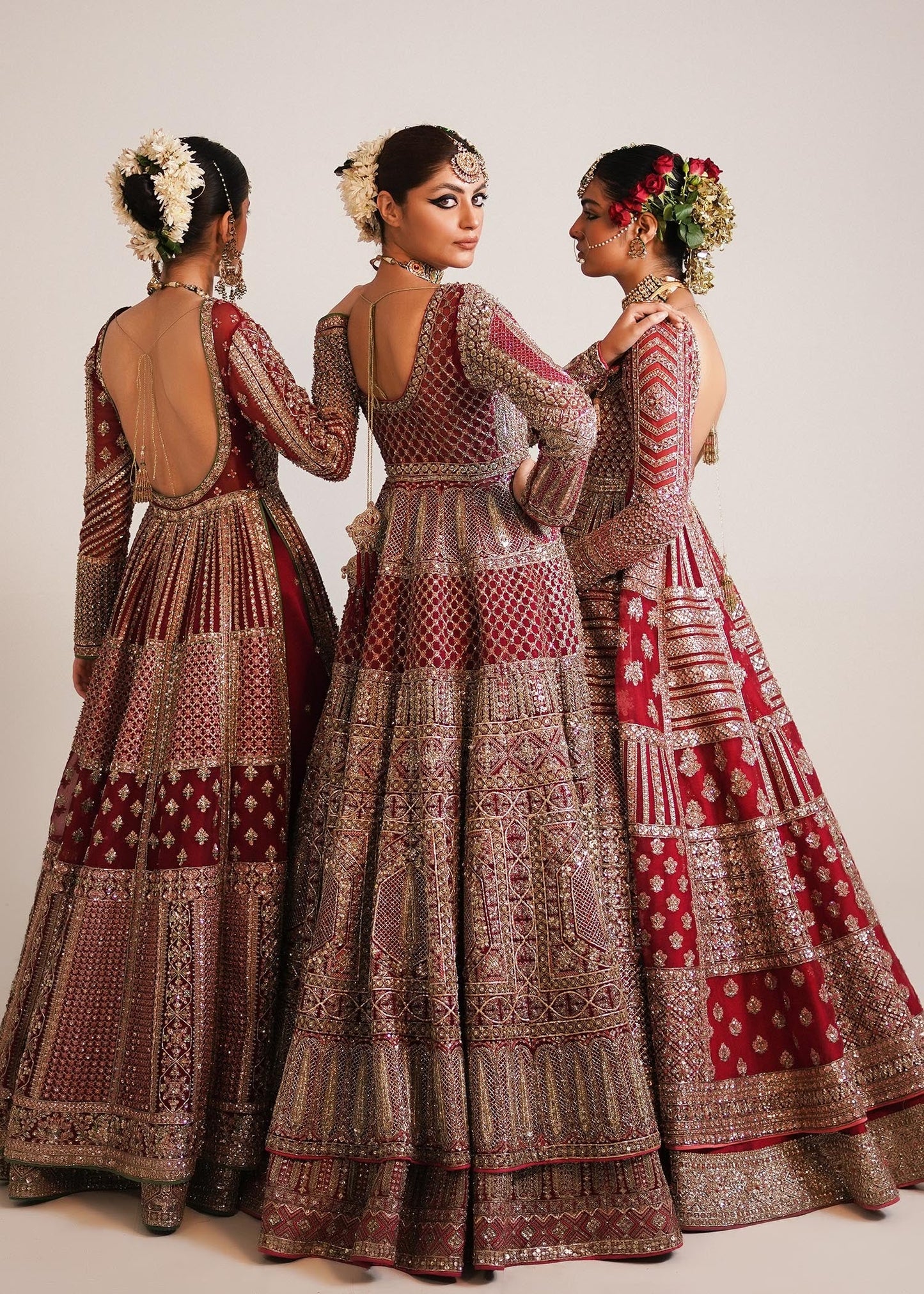 Hussain Rehar Organza Embroidered Luxury Wedding Collection