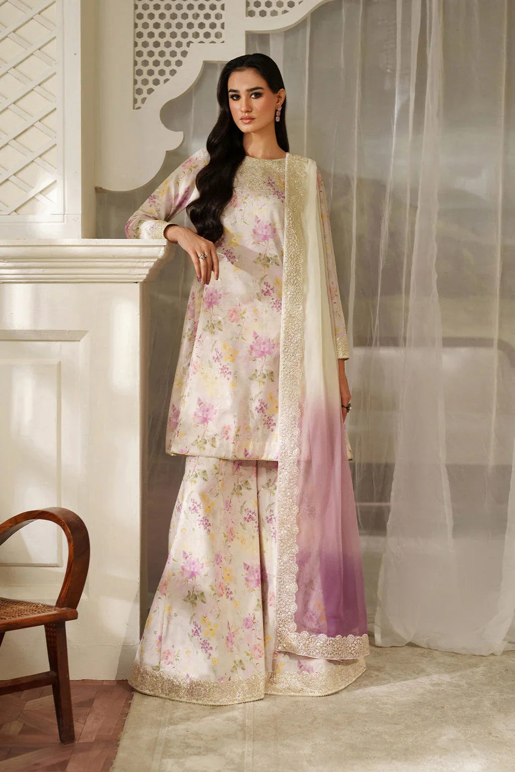 Iznik Lawn Embroidered & Printed 3 Pc Unstitched Suit Formals