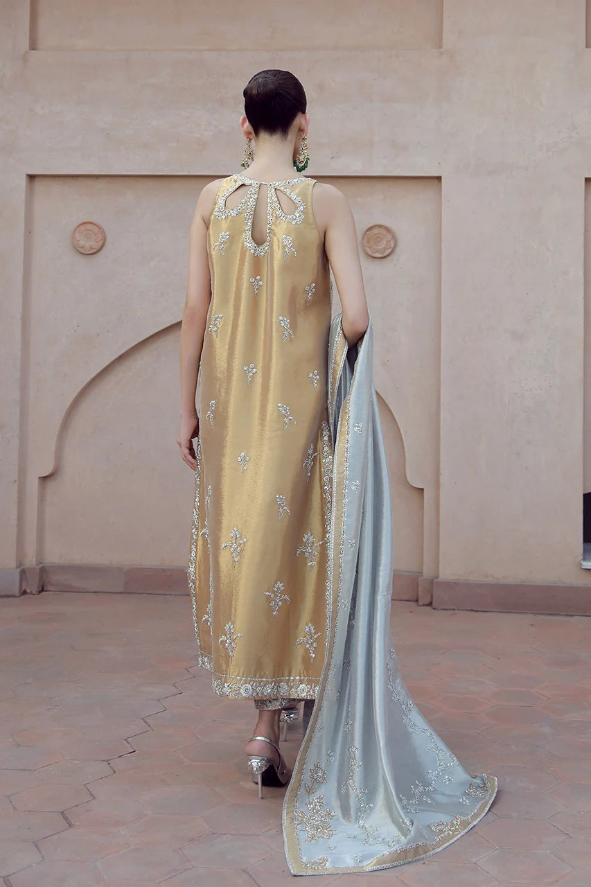 Shamsha Hashwani - Masysoori Handwork Embroidered 3 Piece Unstitched - Aakifah