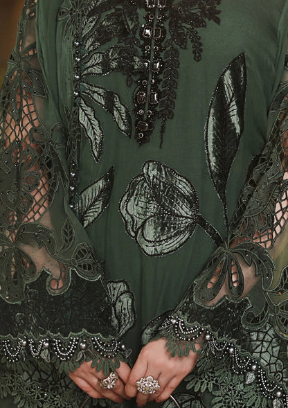 Maria.B Royale Tea Affair - Luxury Embroidered Pure Chifon Unstitched 3Pc Suit