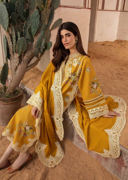 Crimson Luxury Lawn Embroidered Unstitched Suits Marori Tales - CRWP