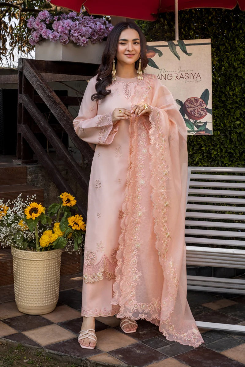 Rang Rasiya - Eshal - Luxury Lawn Embroidered 3 Piece Unstitched