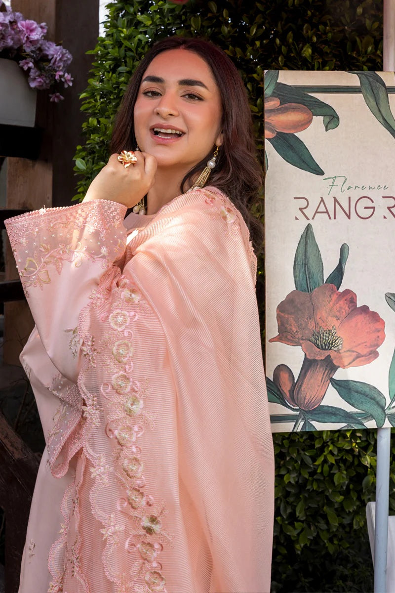 Rang Rasiya - Eshal - Luxury Lawn Embroidered 3 Piece Unstitched