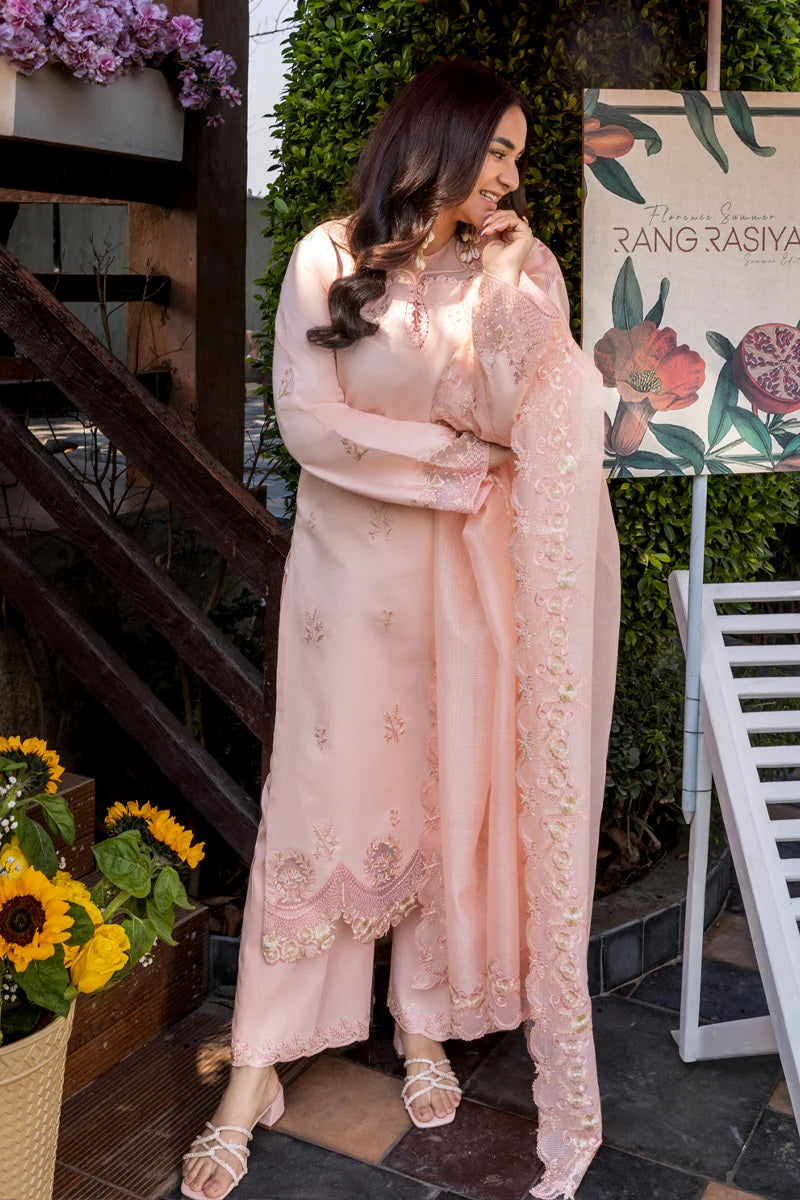 Rang Rasiya - Eshal - Luxury Lawn Embroidered 3 Piece Unstitched