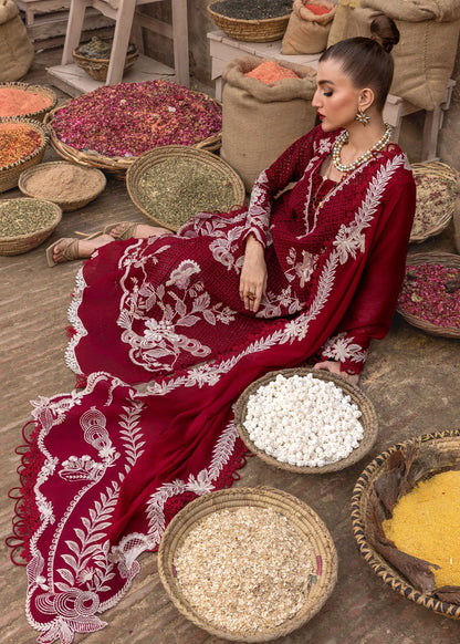 Crimson Luxury Lawn Embroidered 3 Piece Unstitched - ONE TRUE LOVE - D6A