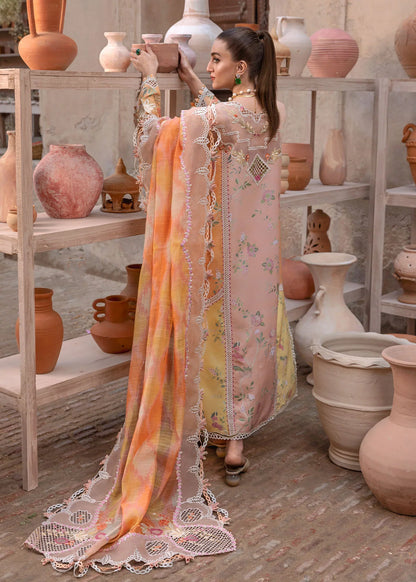 Crimson Luxury Lawn Embroidered Eid Collection BONJOUR AND BLOOM - D