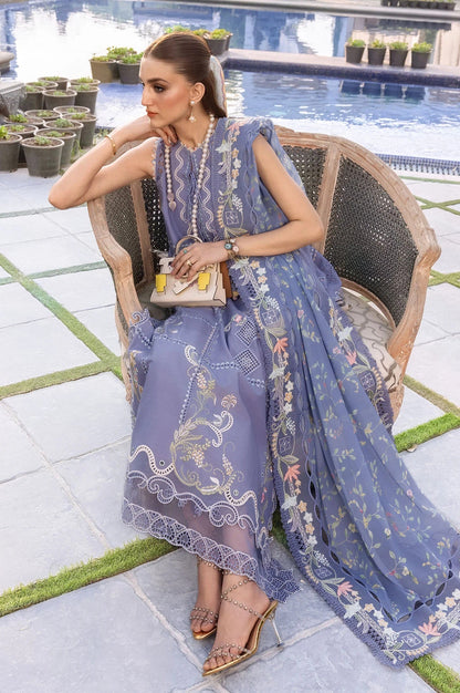Crimson - Floral Serenity - Lawn Embroidered 3 Piece Unstitched