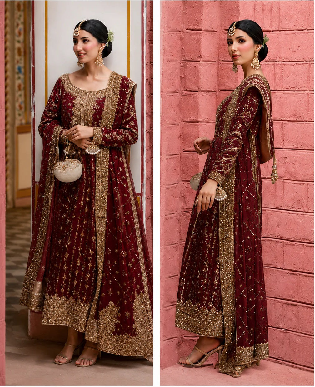 Haris Shakeel Luxury Raw Silk Embroidered 3 Pc Unstitched Suit
