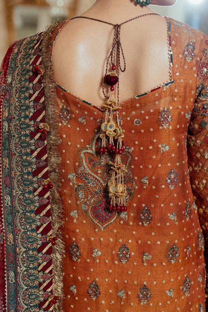 Baroque Luxury Chiffon Embroidered 3Pc Unstitched Suit