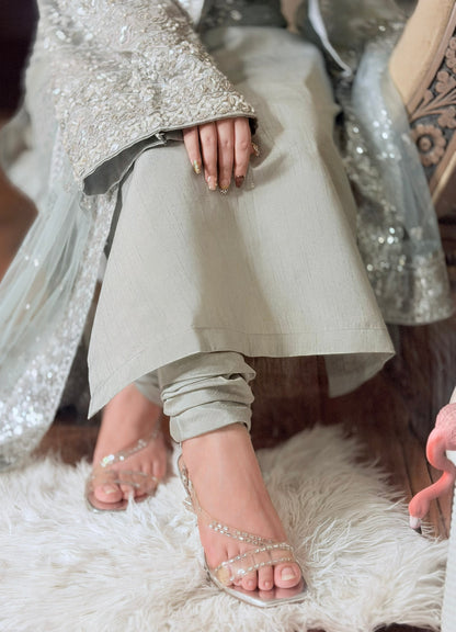 Hussain Rehar Luxury Embroidered Raw Silk Unstitched / Stitched LUCENT