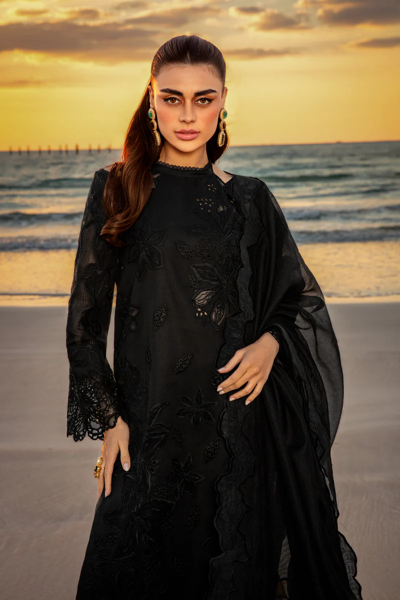 Rang Rasiya Premium Embroidered Lawn Unstitched 3Pc Suit RAMEEN