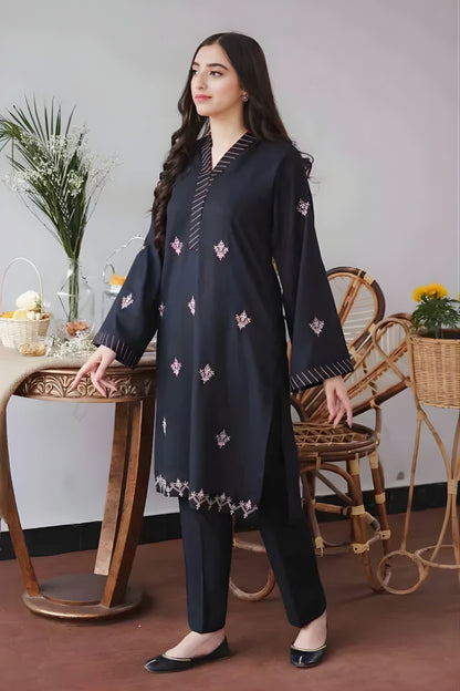 Aisling - 3PC Unstitched Dhanak Embroidered Shirt with Dhanak Dupatta and Trouser