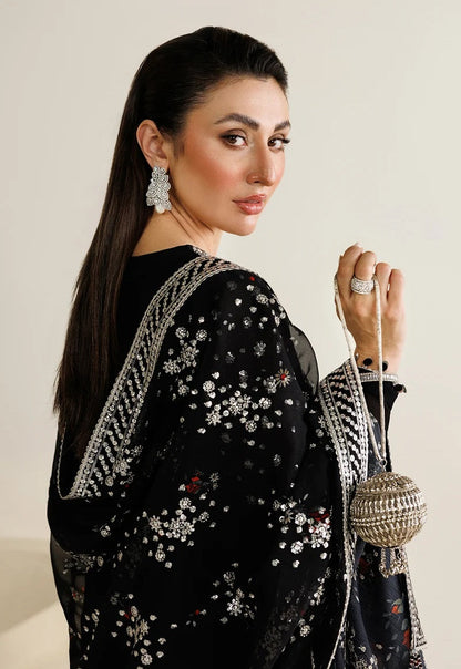 Jazmin Luxury Chiffon Embroidered 3Pc Unstitched Suit