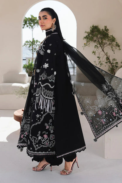Qalamkar - 3PC Unstitched Lawn Embroidered Shirt with Digital Printed Dupatta and Trouser
