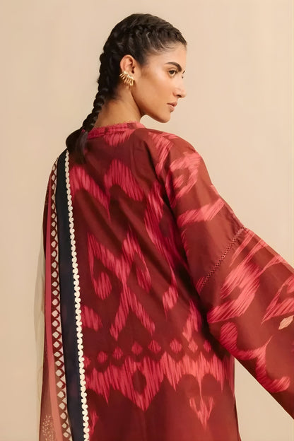 Coco by Zara Shah Jahan - 3PC Banadora Lawn Printed Shirt with Printed Voil Dupatta (Unstitched)