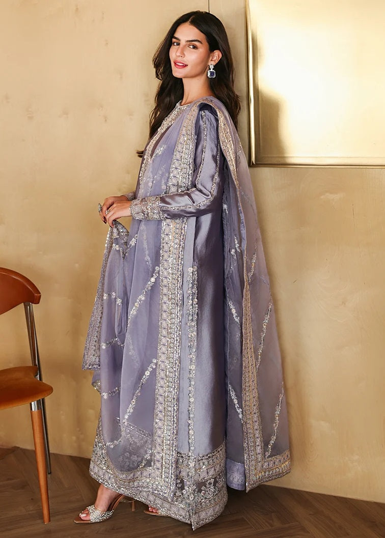 Mushq Aysel Luxury Silk Embroidered 3Pc Unstitched Suit