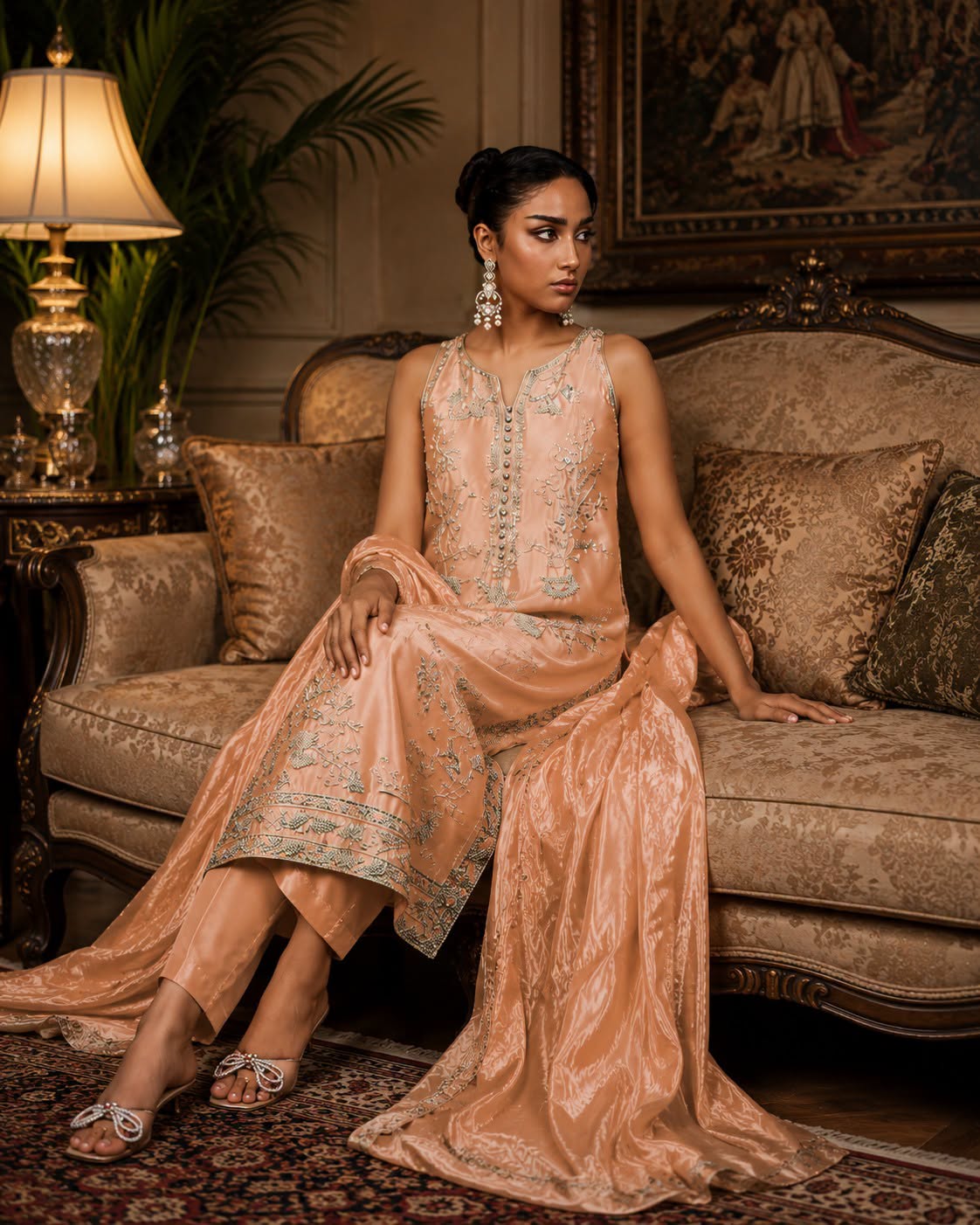 Ayesha Somaya Luxury Myssori Embroidered 3Pc Unstitched
