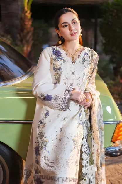 Jade - 3PC Lawn Embroidered Shirt with Printed and Printed Monarc Dupatta (Unstitched)