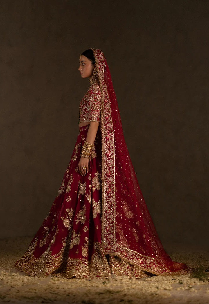 Zuria Dor Organza Embroidered Unstitched 3PC Suit - Nour Neue