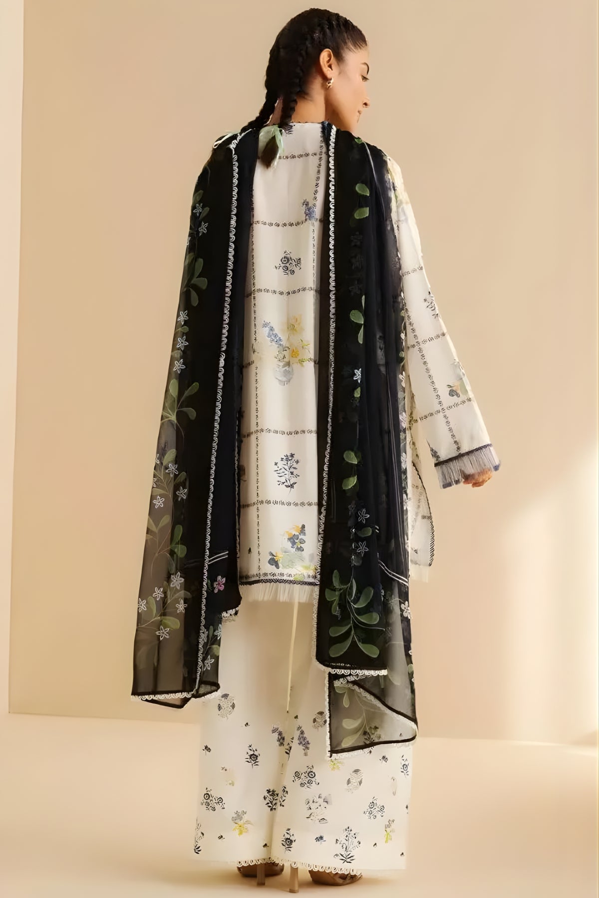 Coco by Zara Shah Jahan - 3PC Banadora Lawn Printed Shirt with Printed Voil Dupatta (Unstitched)