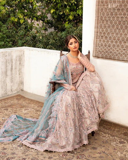 Aytan Luxury Net Embroidered Unstitched 3PC Suit
