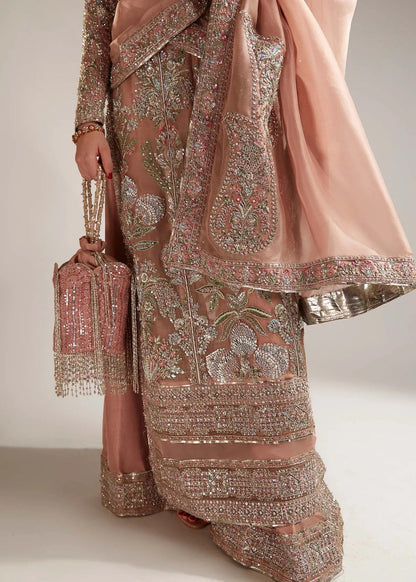 Hussain Rehar Luxury Organza Embroidered 3Pc Unstitched Suit Verve