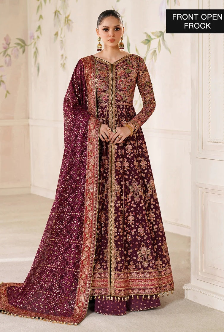 Baroque Luxury Chiffon Embroidered Unstitched 3Pc Suit