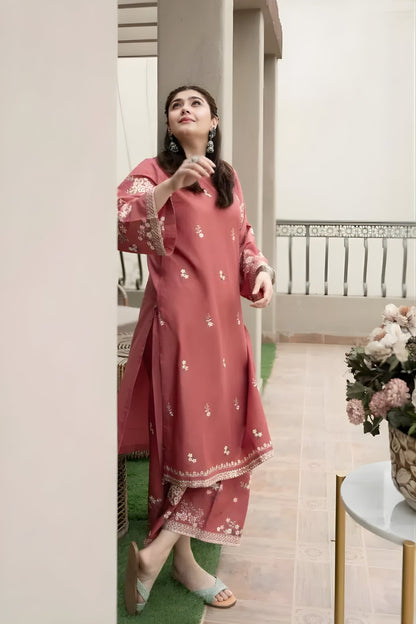 Urge - 2PC Unstitched Khaddar Embroidered Shirt with Khaddar Embroidered Trousers