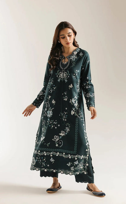 Ethnc Luxury Silk Embroidered 3Pc Unstitched Suit / 103 / 703