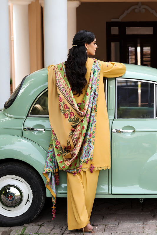 Sapphire - 3PC Unstitched Lawn Embroidered Shirt with Monar Digital Printed Dupatta and Trouser