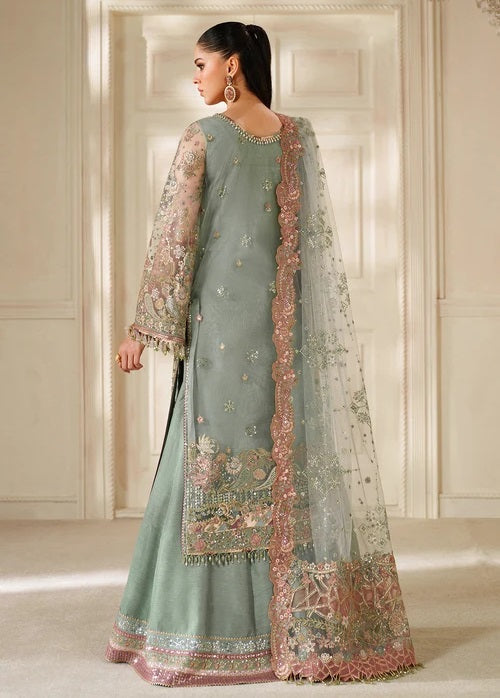 Baroque Luxury Chiffon Embroidered 3Pc Unstitched Suit