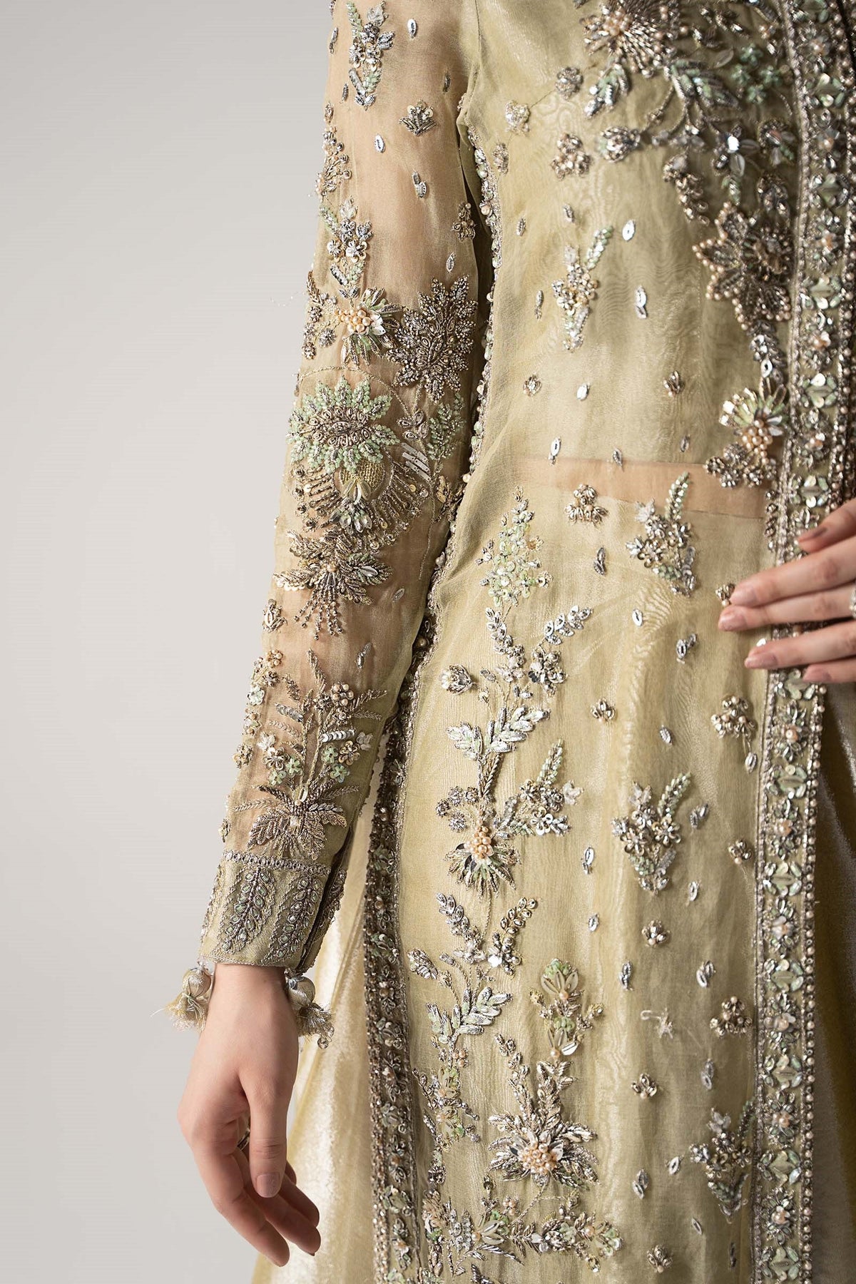 Mari B Luxury Embroidered Organza Unstitched 3Pc Suit Serelia