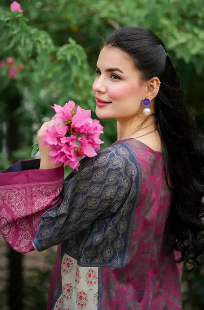 Urge 2PC Unstitched Lawn Printed Shirt with Printed Trousers