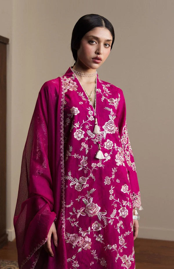 Zara Shahjahan Luxury Embroidered Lawn 3Pc Unstitched/Stitched Suit RAQSAA